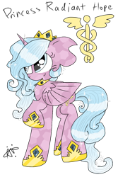 Size: 640x960 | Tagged: safe, artist:gallantserver, artist:thepegasisterpony, idw, imported from derpibooru, radiant hope, alicorn, alternate universe, female, hopecorn, princess, princess radiant hope, simple background, solo, transparent background