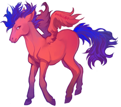 Size: 1552x1379 | Tagged: safe, artist:sitaart, imported from derpibooru, oc, oc only, oc:lightning bug, pegasus, pony, ponyfinder, blue hair, blue mane, colt, dungeons and dragons, foal, male, pathfinder, pen and paper rpg, pink fur, rpg, signature, simple background, solo, transparent background