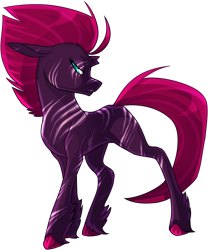 Size: 2704x3257 | Tagged: safe, artist:draikinator, artist:polyhexian, imported from derpibooru, tempest shadow, pony, unicorn, my little pony: the movie, alternate design, broken horn, colored hooves, eye scar, female, mare, scar, simple background, solo, transparent background, unshorn fetlocks