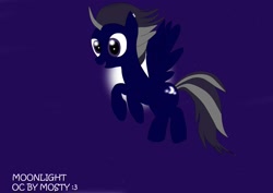 Size: 2338x1654 | Tagged: safe, artist:mosty, imported from derpibooru, pegasus, pony, moon, moonlight