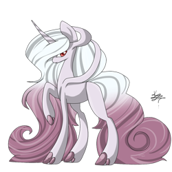 Size: 1024x1024 | Tagged: safe, artist:projectblastart, imported from derpibooru, oc, oc only, mewtwo, pony, unicorn, mega mewtwo y, pokémon, ponified, ponymon, simple background, solo, transparent background