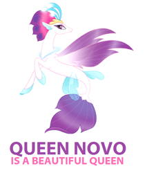 Size: 502x599 | Tagged: safe, imported from derpibooru, queen novo, seapony (g4), my little pony: the movie, captain obvious, female, simple background, solo, truth, white background