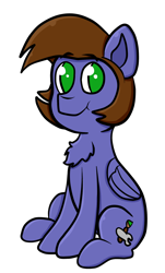 Size: 1260x2088 | Tagged: safe, artist:xppp1n, deleted from derpibooru, imported from derpibooru, oc, oc only, oc:peeps, pegasus, pony, 2018 community collab, derpibooru community collaboration, chest fluff, no pupils, simple background, sitting, solo, transparent background