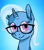 Size: 699x797 | Tagged: safe, artist:artiks, artist:lourita-shine, derpibooru exclusive, edit, imported from derpibooru, trixie, female, glasses, nerd, solo