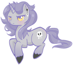 Size: 900x807 | Tagged: safe, artist:parfywarfy, imported from derpibooru, oc, oc only, oc:melancholy, pony, unicorn, female, mare, simple background, solo, transparent background