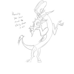 Size: 800x800 | Tagged: safe, artist:jaomt2015, imported from derpibooru, discord, chillydown