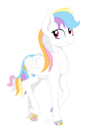 Size: 3171x4576 | Tagged: safe, artist:paskanaakka, derpibooru exclusive, imported from derpibooru, oc, oc only, oc:harmony strike, pegasus, pony, 2018 community collab, derpibooru community collaboration, chest fluff, colored hooves, ear fluff, female, mare, simple background, smiling, solo, transparent background, unshorn fetlocks