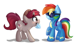 Size: 1024x582 | Tagged: safe, artist:lbrcloud, artist:littleblackraencloud, imported from derpibooru, rainbow dash, oc, pegasus, pony, unicorn, clothes, female, hat, male, mare, marker, mouth hold, picture, raised hoof, simple background, stallion, standing, sunglasses, transparent background, uniform, wonderbolts uniform