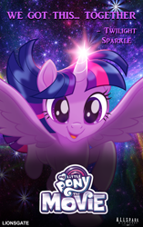 Size: 1480x2360 | Tagged: safe, artist:ejlightning007arts, imported from derpibooru, twilight sparkle, alicorn, my little pony: the movie, female, movie poster, solo, twilight sparkle (alicorn)