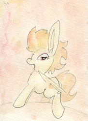 Size: 692x948 | Tagged: safe, artist:slightlyshade, imported from derpibooru, spitfire, pony, female, solo, traditional art