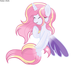 Size: 6930x6280 | Tagged: safe, artist:asika-aida, imported from derpibooru, oc, oc only, oc:mistral violet, seapony (g4), absurd resolution, offspring, parent:princess cadance, parent:shining armor, parents:shiningcadance, seaponified, simple background, solo, species swap, transparent background