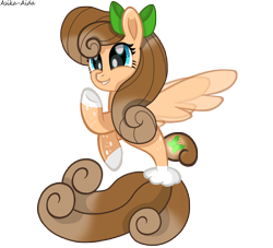 Size: 6930x6280 | Tagged: safe, artist:asika-aida, imported from derpibooru, oc, oc only, oc:jade butterfly, seapony (g4), absurd resolution, hoof polish, nail polish, seaponified, simple background, solo, species swap, transparent background