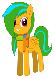 Size: 918x1314 | Tagged: safe, artist:hopesome-way, derpibooru exclusive, imported from derpibooru, oc, oc only, oc:gleaming copse, pegasus, pony, 2018 community collab, derpibooru community collaboration, clothes, female, mare, scarf, simple background, solo, transparent background