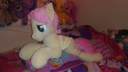 Size: 960x540 | Tagged: safe, artist:blackwater627, artist:ponylover88, imported from derpibooru, fluttershy, broken wing, butterscotch, irl, photo, plushie, repair, rule 63