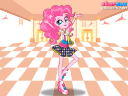 Size: 800x600 | Tagged: safe, artist:user15432, imported from derpibooru, pinkie pie, human, equestria girls, friendship games, clothes, high heels, necktie, ponied up, pony ears, school outfit, school spirit, school uniform, shoes, solo, starsue, wondercolts