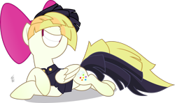 Size: 3570x2117 | Tagged: safe, artist:mlp-scribbles, imported from derpibooru, songbird serenade, pegasus, pony, my little pony: the movie, bow, draw me like one of your french girls, female, grin, hair bow, high res, inkscape, mare, ponyscape, pose, simple background, sitting, smiling, solo, transparent background, vector