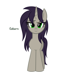 Size: 1024x1024 | Tagged: safe, artist:wubcakeva, imported from derpibooru, oc, oc only, oc:esbern, pony, unicorn, equestria girls ponified, female, mare, ponified, simple background, solo, transparent background