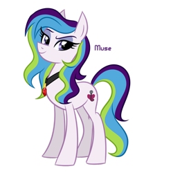 Size: 1024x1024 | Tagged: safe, artist:wubcakeva, imported from derpibooru, oc, oc only, oc:muse, earth pony, pony, equestria girls ponified, female, gem, mare, ponified, simple background, siren gem, smiling, transparent background