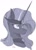 Size: 757x1056 | Tagged: safe, artist:lacunah, imported from derpibooru, nightmare rarity, pony, bust, female, portrait, simple background, solo