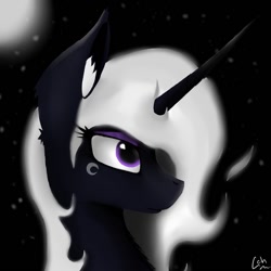 Size: 894x894 | Tagged: safe, artist:lacunah, imported from derpibooru, oc, oc only, oc:phantom whisper, pony, bust, portrait, solo