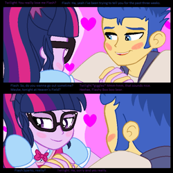 Size: 637x635 | Tagged: safe, artist:jshepard19, imported from derpibooru, flash sentry, sci-twi, twilight sparkle, human, equestria girls, couple, female, flashlight, male, sciflash, shipping, straight