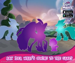 Size: 940x788 | Tagged: safe, imported from derpibooru, queen novo, stratus skyranger, classical hippogriff, hippogriff, my little pony: the movie, baby, gameloft, outline, silhouette