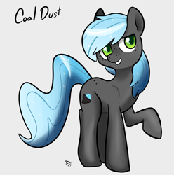 Size: 1612x1626 | Tagged: safe, artist:mt, imported from derpibooru, oc, oc only, oc:coal dust, earth pony, pony, one hoof raised, raised hoof, simple background, solo, white background