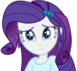 Size: 1575x1444 | Tagged: safe, artist:thebarsection, imported from derpibooru, rarity, equestria girls, clothes, cute, female, looking at you, raribetes, simple background, smiling, solo, transparent background