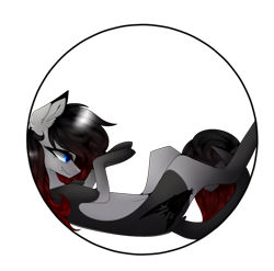 Size: 1013x1000 | Tagged: safe, artist:hyshyy, imported from derpibooru, oc, oc only, oc:raven, earth pony, pony, female, mare, on back, simple background, solo, transparent background