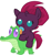 Size: 936x1017 | Tagged: safe, artist:red4567, imported from derpibooru, gummy, tempest shadow, pony, my little pony: the movie, baby, baby pony, cute, pacifier, ponies riding gators, riding, tempest shadow riding gummy, tempestbetes