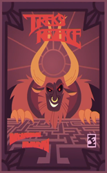 Size: 604x976 | Tagged: safe, imported from derpibooru, screencap, lord tirek, a fine line, equestria girls, equestria girls series, maze, poster, tirek's revenge, video game