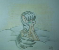 Size: 3210x2707 | Tagged: safe, artist:emilyclise, imported from derpibooru, oc, oc only, pegasus, pony, simple, solo, traditional art