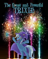 Size: 1600x1938 | Tagged: safe, artist:papyjr13, imported from derpibooru, trixie, pony, unicorn, female, fireworks, smiling, solo