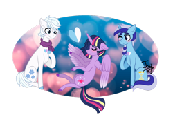 Size: 1024x708 | Tagged: safe, artist:jaythecatlover, imported from derpibooru, double diamond, minuette, twilight sparkle, alicorn, bisexual, colored hooves, diamondlight, female, male, minudiamondlight, polyamory, shipping, straight, twigate, twilight sparkle (alicorn), twinuette