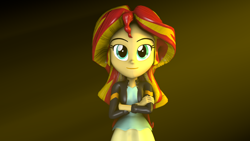 Size: 1920x1080 | Tagged: safe, artist:fivefreddy, imported from derpibooru, sunset shimmer, equestria girls, 3d, female, looking at you, solo, source filmmaker