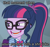 Size: 1145x1080 | Tagged: safe, edit, edited screencap, imported from derpibooru, screencap, sci-twi, twilight sparkle, equestria girls, equestria girls series, star crossed, cropped, faic, female, image macro, meme, nervous, obligatory pony, solo, vulgar