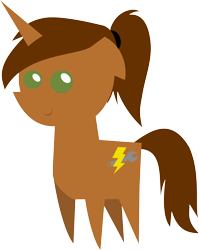 Size: 3663x4604 | Tagged: safe, artist:coppercore, artist:jerick, imported from derpibooru, oc, oc only, oc:coppercore, unicorn, male, paper pony, ponytail, simple background, solo, stallion, transparent background, vector