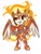 Size: 720x960 | Tagged: safe, artist:snowillusory, imported from derpibooru, daybreaker, human, armor, chibi, female, humanized, simple background, solo, white background, winged humanization, wings