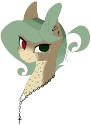 Size: 645x892 | Tagged: safe, artist:lunawolf28, artist:luuny-luna, imported from derpibooru, oc, oc only, oc:lunawolf, pony, angry, bust, female, heterochromia, mare, portrait, simple background, solo, transparent background