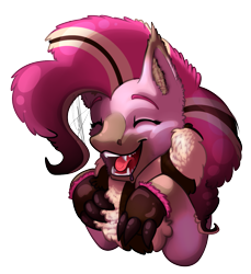 Size: 1101x1200 | Tagged: safe, artist:rimmi1357, imported from derpibooru, pinkie pie, werewolf, halloween, holiday, simple background, transparent background