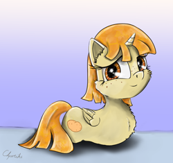 Size: 2000x1880 | Tagged: safe, artist:chopsticks, imported from derpibooru, oc, oc only, oc:hash brown, alicorn, pony, alicorn oc, amputee, creepy, cute, cutie mark, female, food, freckles, hnnng, legless, limbless, mare, potato, quadruple amputee, solo