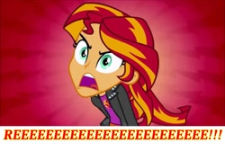 Size: 1280x862 | Tagged: safe, edit, edited screencap, imported from derpibooru, screencap, sunset shimmer, equestria girls, equestria girls (movie), angry, open mouth, reeee