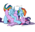 Size: 1261x1155 | Tagged: safe, artist:caboni32, artist:soccy, imported from derpibooru, rainbow dash, twilight sparkle, alicorn, pegasus, pony, duo, eyes closed, female, heart, kiss on the lips, kissing, lesbian, mare, on back, shipping, signature, simple background, twidash, twilight sparkle (alicorn), white background
