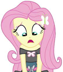 Size: 1789x2048 | Tagged: safe, artist:thebarsection, imported from derpibooru, fluttershy, dance magic, equestria girls, spoiler:eqg specials, clothes, female, not a vector, open mouth, simple background, solo, transparent background