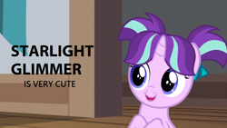 Size: 1366x768 | Tagged: safe, edit, edited screencap, imported from derpibooru, screencap, starlight glimmer, uncommon bond, captain obvious, female, filly, filly starlight glimmer, solo, truth, younger