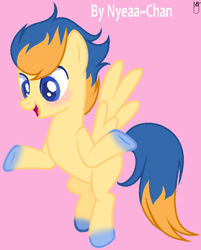 Size: 610x758 | Tagged: safe, artist:bustedcloud333, imported from derpibooru, oc, oc only, pony, parent:spitfire, parent:wave chill, parents:wavefire, solo