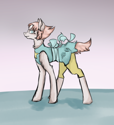 Size: 2368x2592 | Tagged: safe, artist:meanaa, imported from derpibooru, earth pony, gem pony, pony, gem, gem (race), pearl, pearl (steven universe), ponified, solo, steven universe