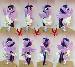 Size: 1766x1561 | Tagged: safe, artist:viistar, imported from derpibooru, twilight sparkle, alicorn, pony, a royal problem, ballerina, bipedal, craft, female, figurine, sculpture, solo, tutu, twilarina, twilight sparkle (alicorn)