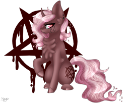 Size: 4909x4000 | Tagged: safe, artist:cat-chai, imported from derpibooru, oc, oc only, oc:crona, pony, unicorn, absurd resolution, female, mare, sitting, solo