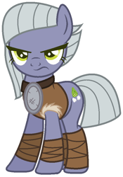 Size: 582x830 | Tagged: safe, artist:razorbladetheunicron, imported from derpibooru, limestone pie, rockhoof, earth pony, pony, clothes, cosplay, costume, female, mare, simple background, solo, white background